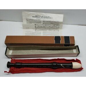 Dolmetsch Descant Recorder B.S.3499 in Original Box & Pouch Made In England
